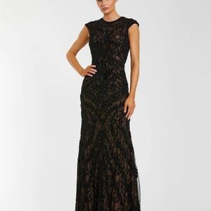 Mac Duggal Elegant Black Sequin Gown